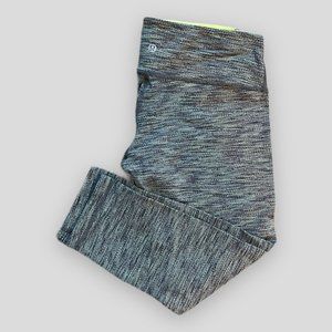 Lululemon Wunder Under Crop II in Diamond Jacquard